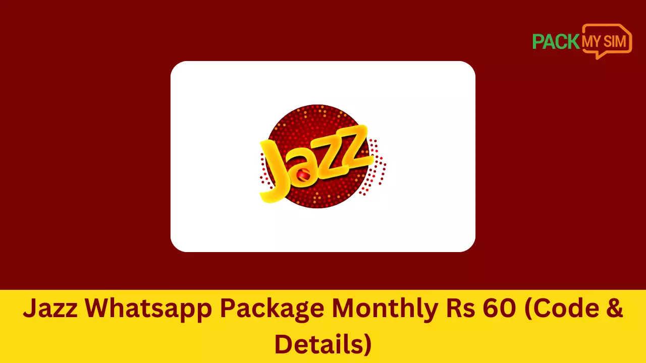 Jazz Whatsapp Package Monthly Rs 60 (Code & Details)