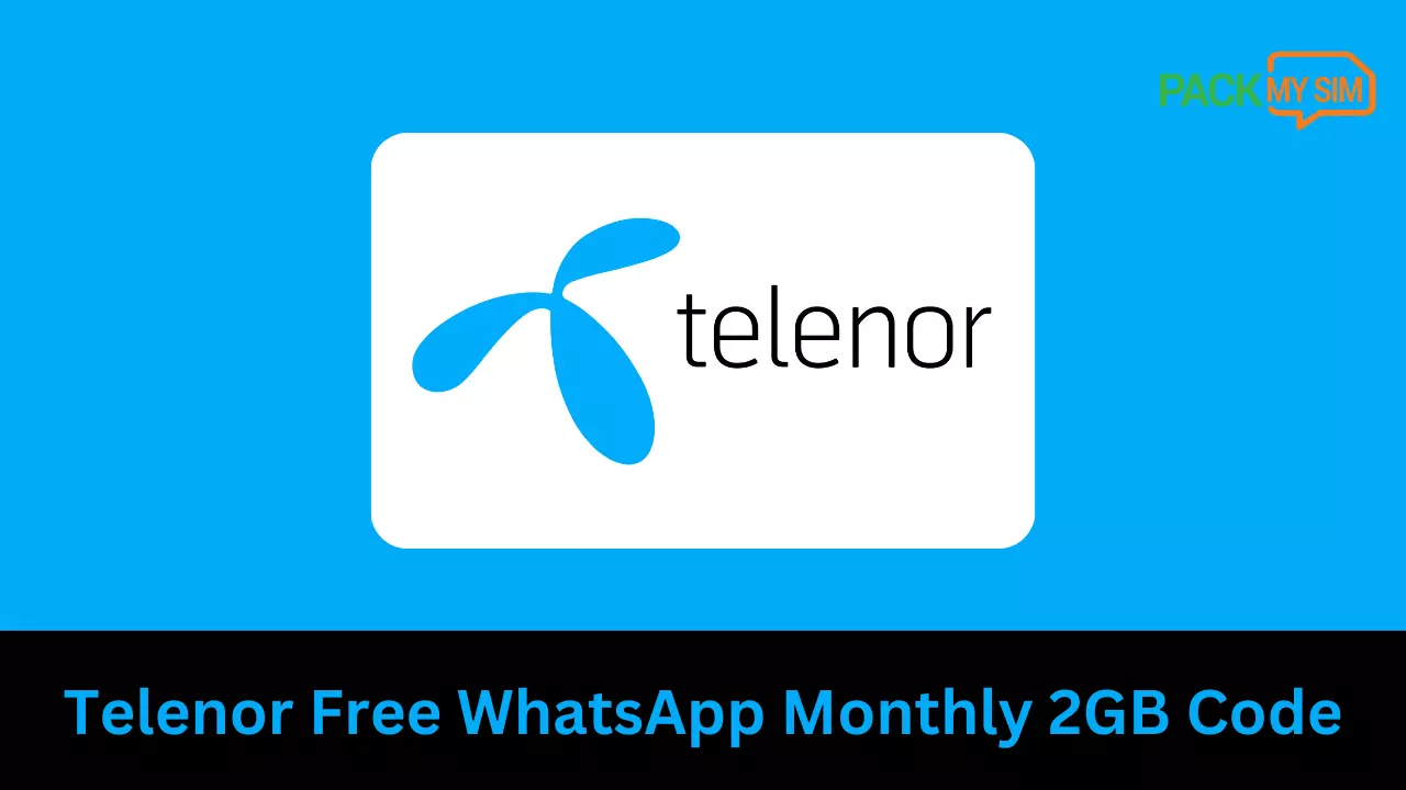 Telenor Free WhatsApp Monthly 2GB Code
