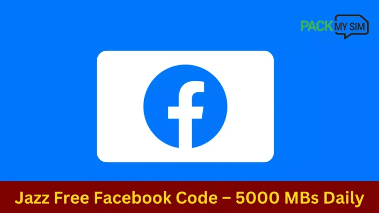 Jazz Free Facebook Code 2024– 5000 MBs Daily