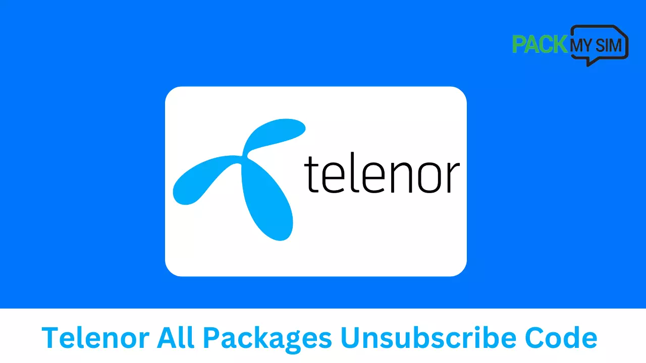 Telenor All Packages Unsubscribe Code 2024