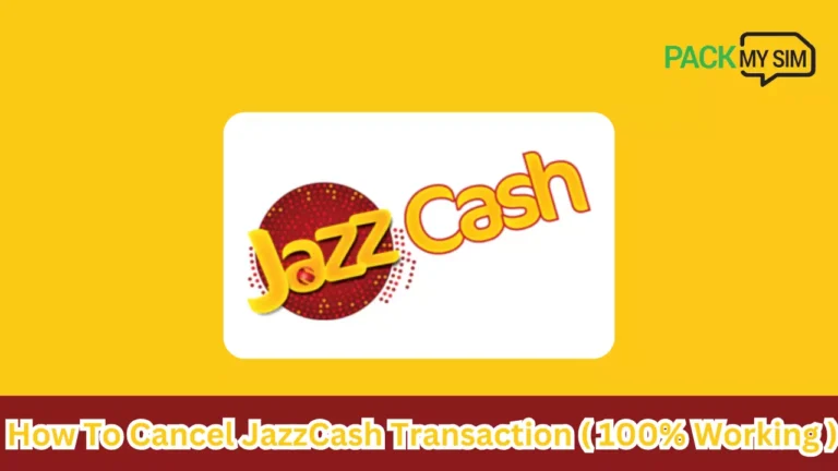 How To Cancel JazzCash Transaction 2024 ( 100% Working )