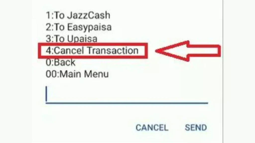 cancel transaction